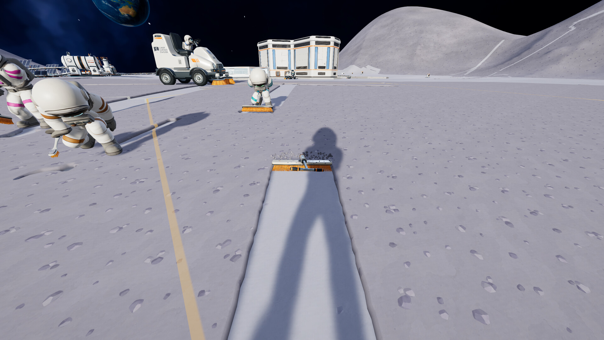 Moon Sweepers brush upgrade interface and cleaning tool detail