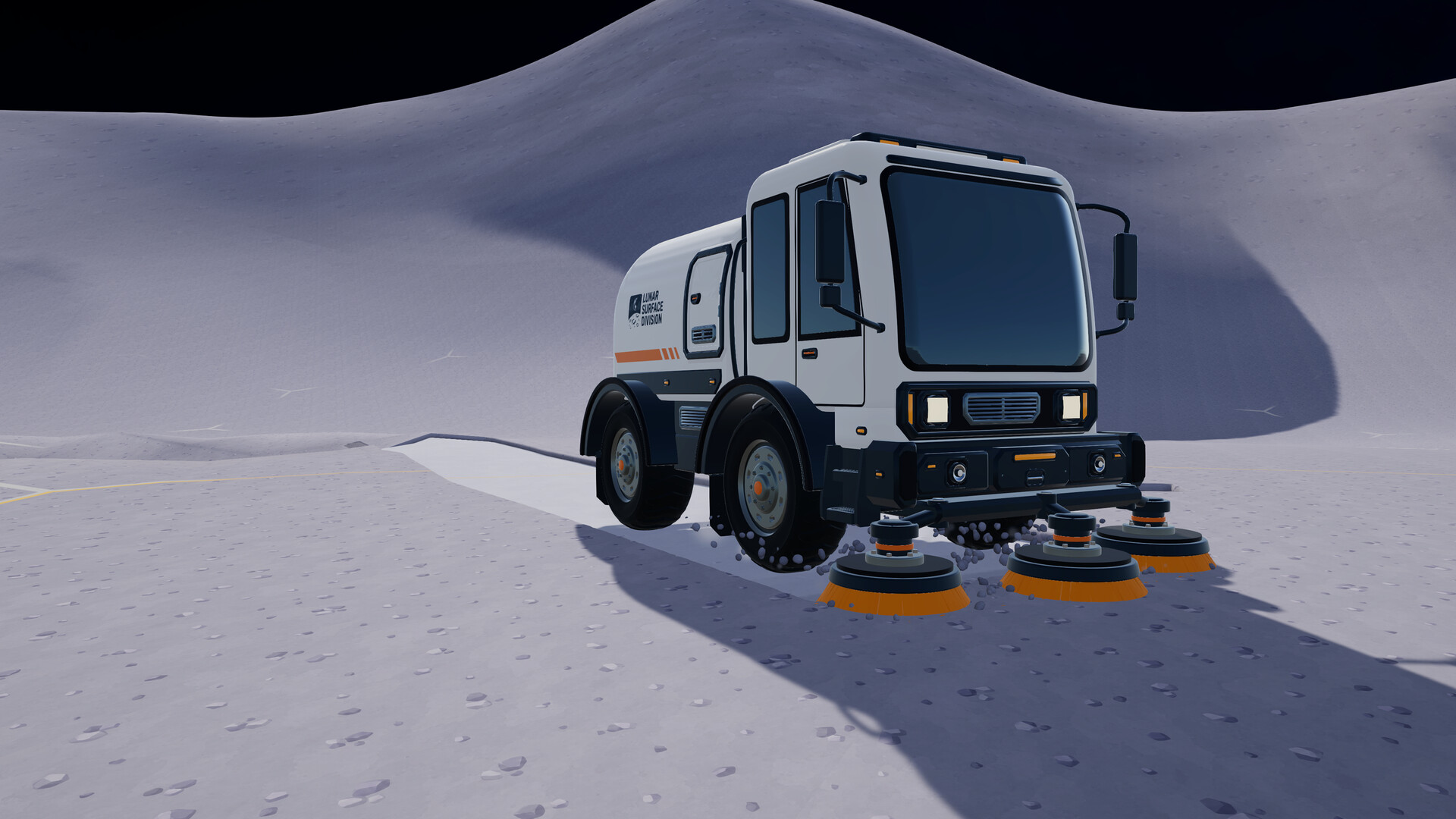 Moon Sweepers depot and shipment launch area